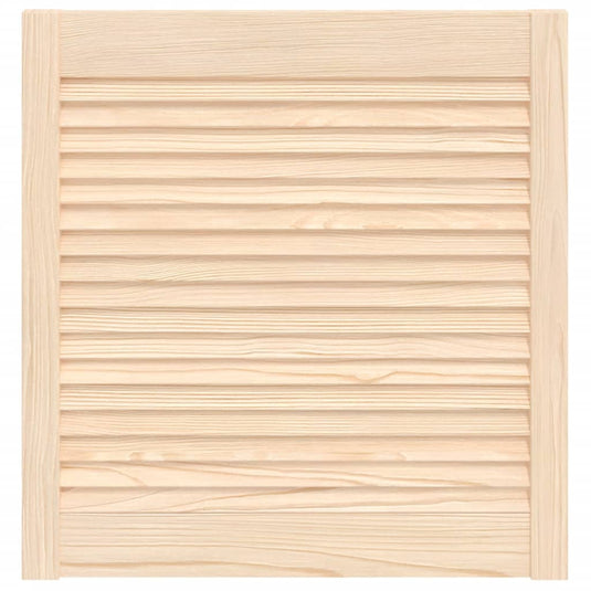 Vidaxl kastdeur met lamellen 61,5x59,4 cm massief grenenhout