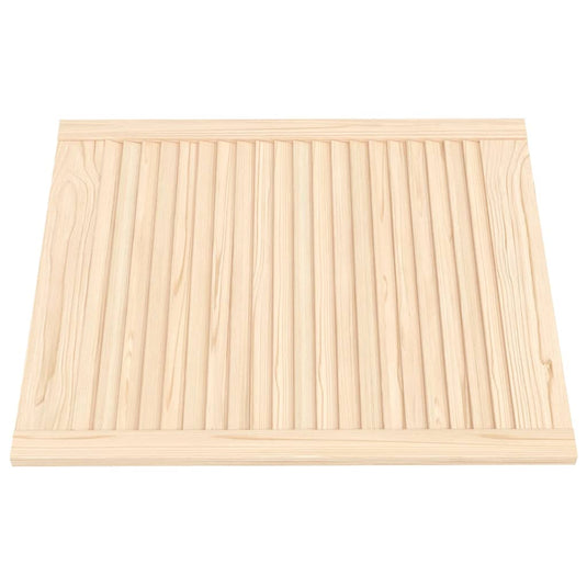 Vidaxl kastdeur met lamellen 69x59,4 cm massief grenenhout