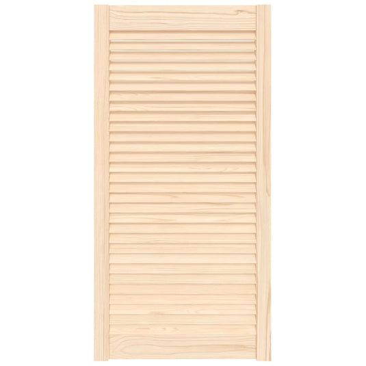 Vidaxl kastdeur met lamellen 99,3x49,4 cm massief grenenhout