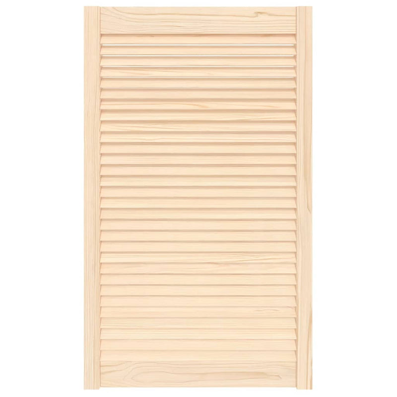 Load image into Gallery viewer, Vidaxl kastdeur met lamellen 99,3x59,4 cm massief grenenhout
