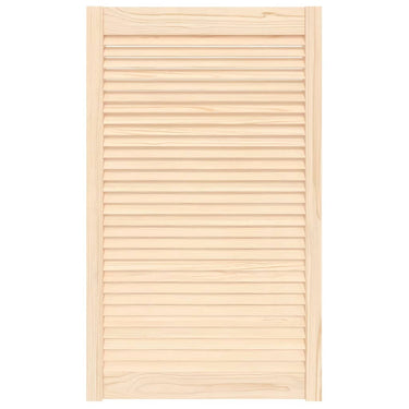 Vidaxl kastdeur met lamellen 99,3x59,4 cm massief grenenhout