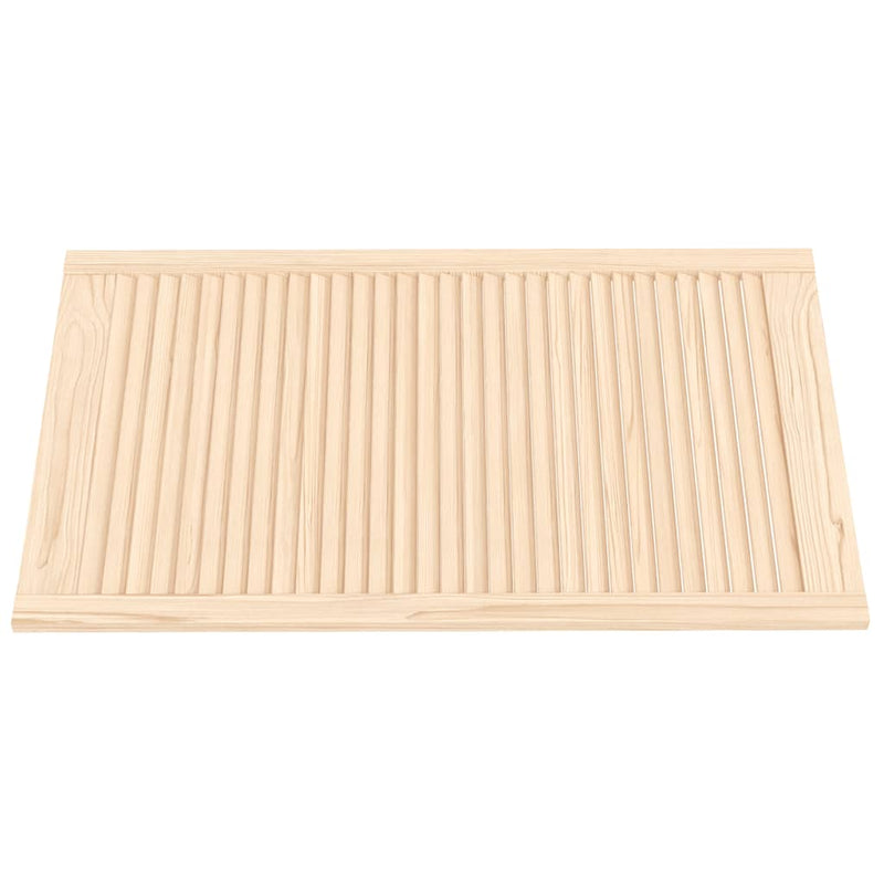 Load image into Gallery viewer, Vidaxl kastdeur met lamellen 99,3x59,4 cm massief grenenhout
