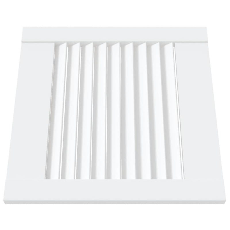 Load image into Gallery viewer, Vidaxl kastdeuren met lamellen 4 st 39,5x39,4 cm grenenhout wit
