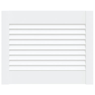 Vidaxl kastdeur met lamellen 39,5x49,4 cm massief grenenhout wit