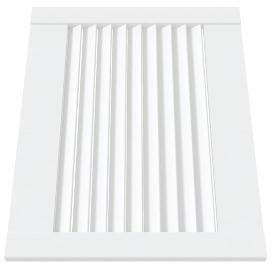 Vidaxl kastdeuren met lamellen 2 st 39,5x49,4 cm grenenhout wit