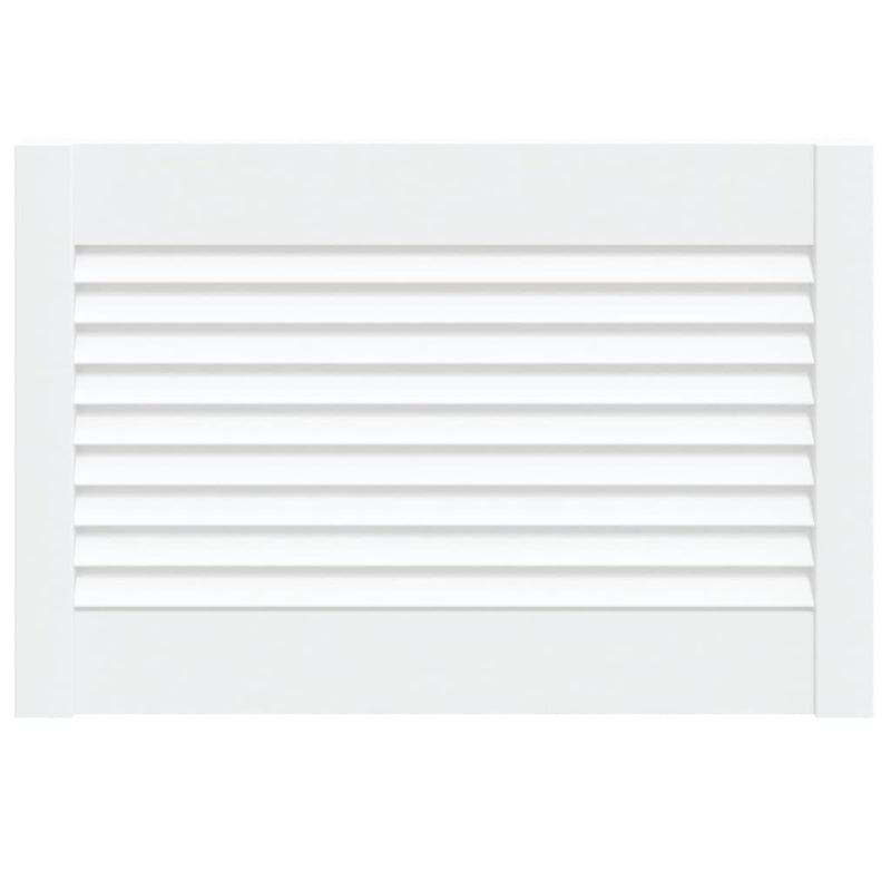 Load image into Gallery viewer, Vidaxl kastdeur met lamellen 39,5x59,4 cm massief grenenhout wit

