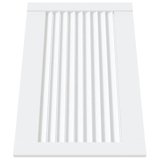 Vidaxl kastdeuren met lamellen 2 st 39,5x59,4 cm grenenhout wit