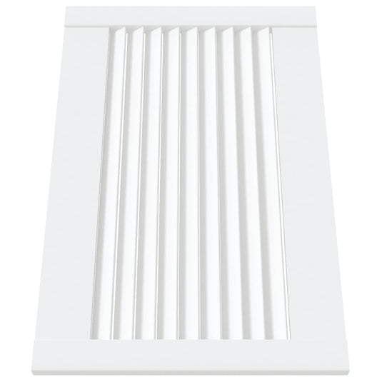 Vidaxl kastdeuren met lamellen 4 st 39,5x59,4 cm grenenhout wit