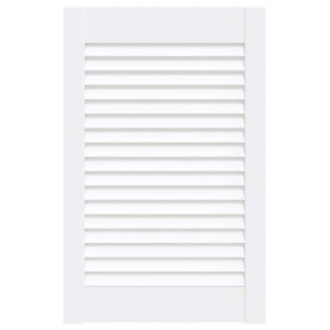 Vidaxl kastdeur met lamellen 61,5x39,4 cm massief grenenhout wit