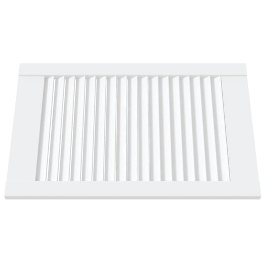 Vidaxl kastdeuren met lamellen 4 st 61,5x39,4 cm grenenhout wit