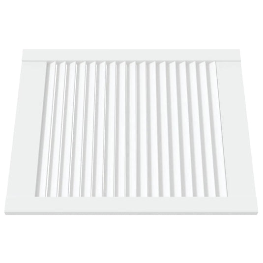 Vidaxl kastdeuren met lamellen 2 st 61,5x49,4 cm grenenhout wit