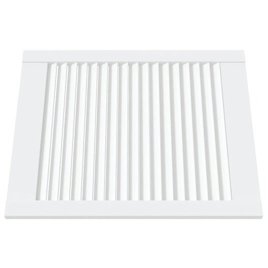 Vidaxl kastdeuren met lamellen 4 st 61,5x49,4 cm grenenhout wit