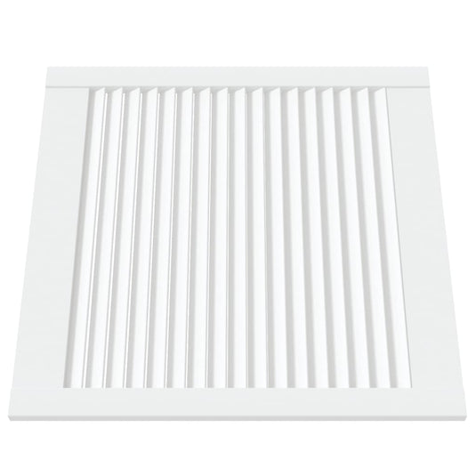 Vidaxl kastdeuren met lamellen 2 st 61,5x59,4 cm grenenhout wit