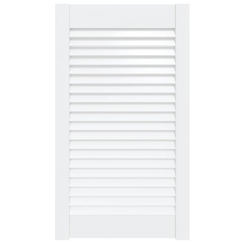 Load image into Gallery viewer, Vidaxl kastdeur met lamellen 69x39,4 cm massief grenenhout wit
