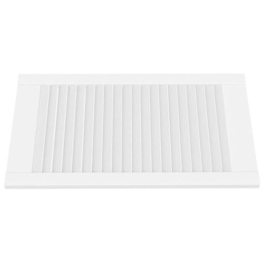 Vidaxl kastdeur met lamellen 69x39,4 cm massief grenenhout wit