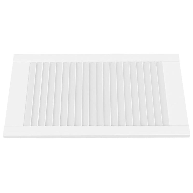 Load image into Gallery viewer, Vidaxl kastdeur met lamellen 69x39,4 cm massief grenenhout wit
