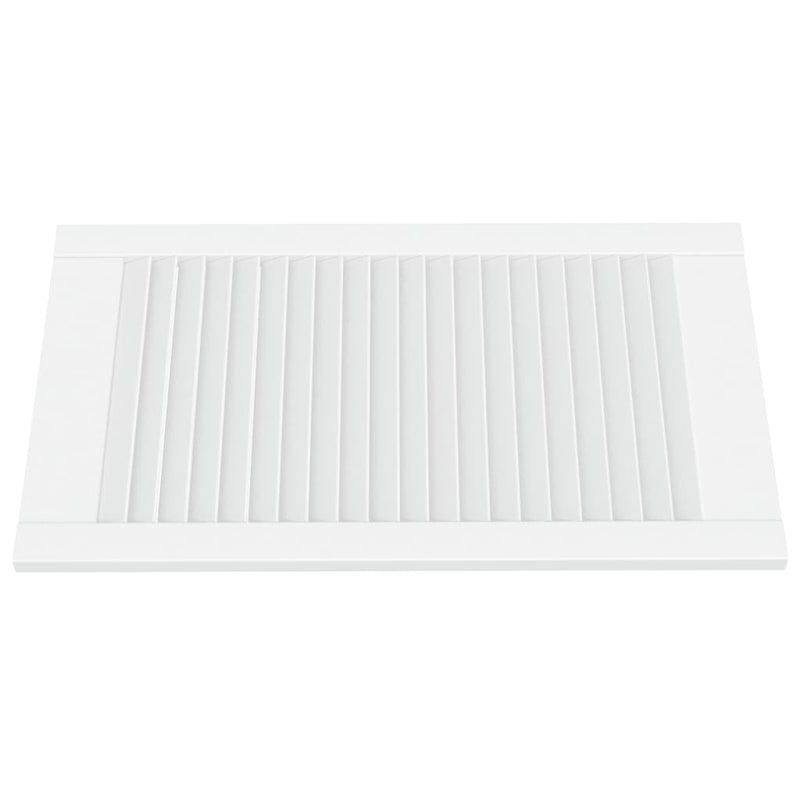Load image into Gallery viewer, Vidaxl kastdeuren met lamellen 2 st 69x39,4 cm massief grenenhout wit
