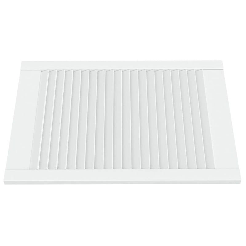 Load image into Gallery viewer, Vidaxl kastdeur met lamellen 69x49,4 cm massief grenenhout wit
