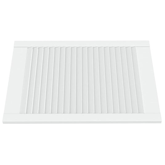 Vidaxl kastdeuren met lamellen 2 st 69x49,4 cm massief grenenhout wit
