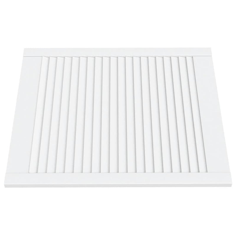 Load image into Gallery viewer, Vidaxl kastdeuren met lamellen 2 st 69x59,4 cm massief grenenhout wit
