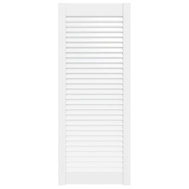 Vidaxl kastdeur met lamellen 99,3x39,4 cm massief grenenhout wit