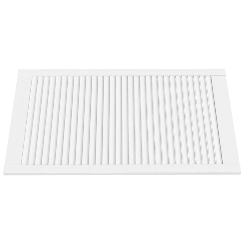 Load image into Gallery viewer, Vidaxl kastdeuren met lamellen 4 st 99,3x59,4 cm grenenhout wit
