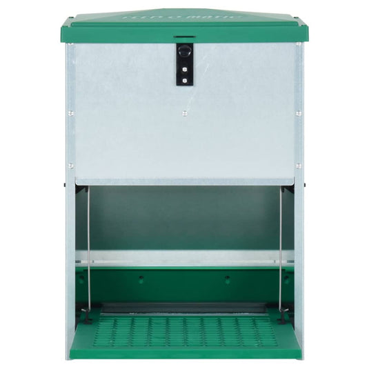 Vidaxl pluimveevoerbak automatisch met pedaal 12 kg