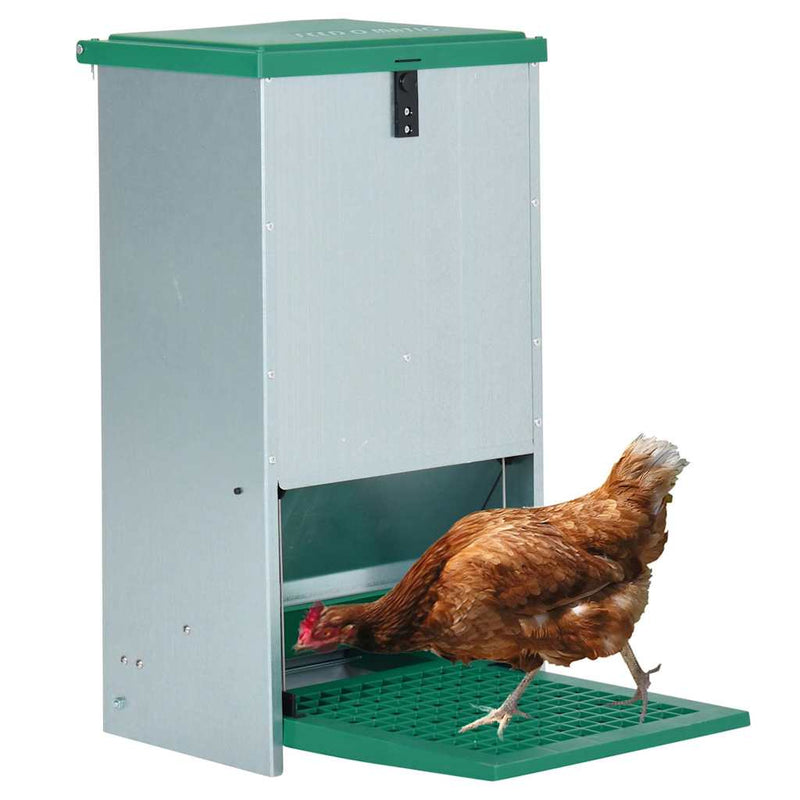 Load image into Gallery viewer, Vidaxl pluimveevoerbak automatisch met pedaal 20 kg
