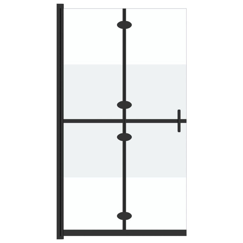 Load image into Gallery viewer, Vidaxl inloopdouchewand inklapbaar 70x190 cm esg-glas halfmat
