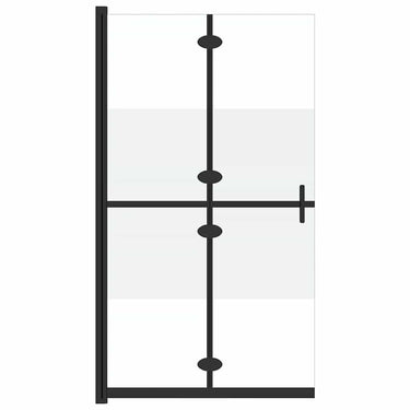 Vidaxl inloopdouchewand inklapbaar 100x190 cm esg-glas halfmat