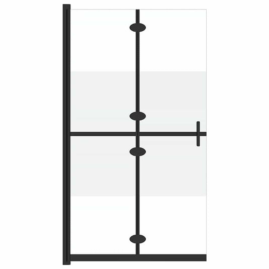 Vidaxl inloopdouchewand inklapbaar 100x190 cm esg-glas halfmat