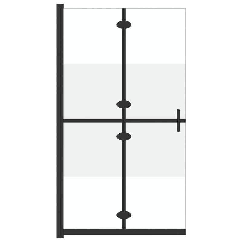 Load image into Gallery viewer, Vidaxl inloopdouchewand inklapbaar 110x190 cm esg-glas halfmat
