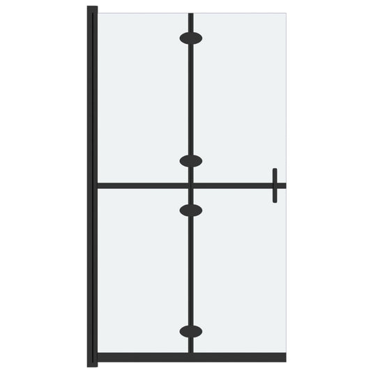 VidaXL Inloopdouchewand inklapbaar 120x190 cm ESG-glas mat
