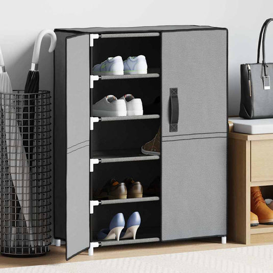 Vidaxl schoenenkast 60x28x90 cm stof grijs