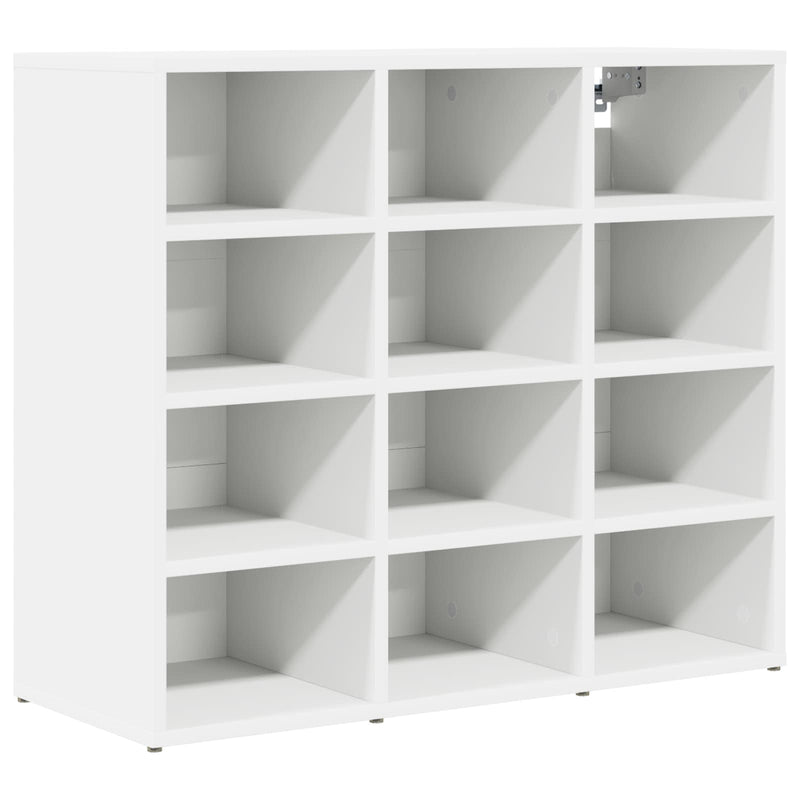 Afbeelding laden in galerijviewer, Vidaxl schoenenkast met plank wit 77,5 x 30 x 67 cm bewerkt hout
