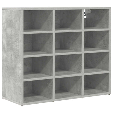 Vidaxl schoenenkast betongrijs 77,5 x 30 x 67 cm bewerkt hout