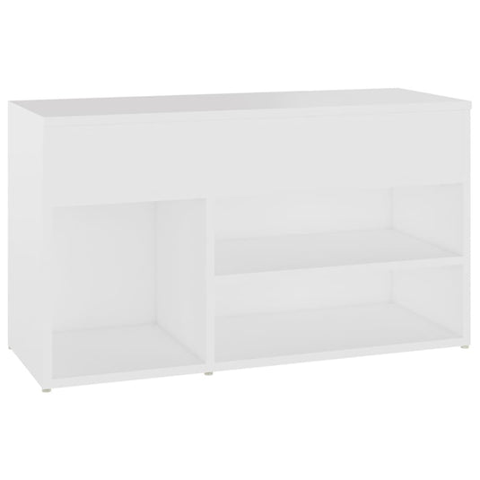 Vidaxl schoenenbank 80x30x45 cm bewerkt hout wit