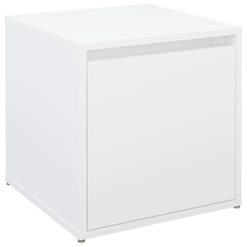 Load image into Gallery viewer, Vidaxl opbergbox met lade 40,5x40x40 cm bewerkt hout wit

