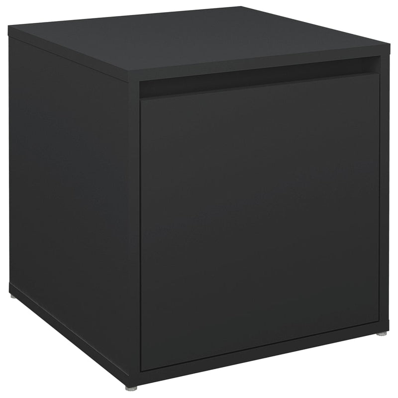 Load image into Gallery viewer, VidaXL Opbergbox met lade 40,5x40x40 cm bewerkt hout zwart
