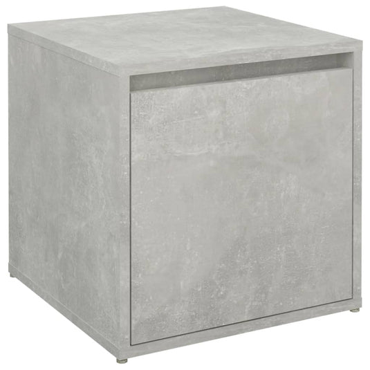 VidaXL Opbergbox met lade 40,5x40x40 cm bewerkt hout betongrijs