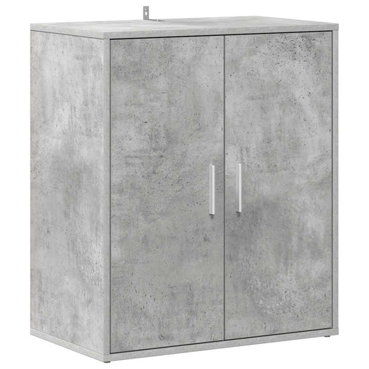 Vidaxl schoenenkast 60x35x70 cm bewerkt hout betongrijs