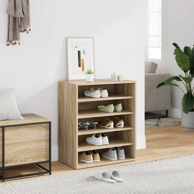 Load image into Gallery viewer, Vidaxl schoenenkast 60x35x70 cm bewerkt hout sonoma eikenkleurig
