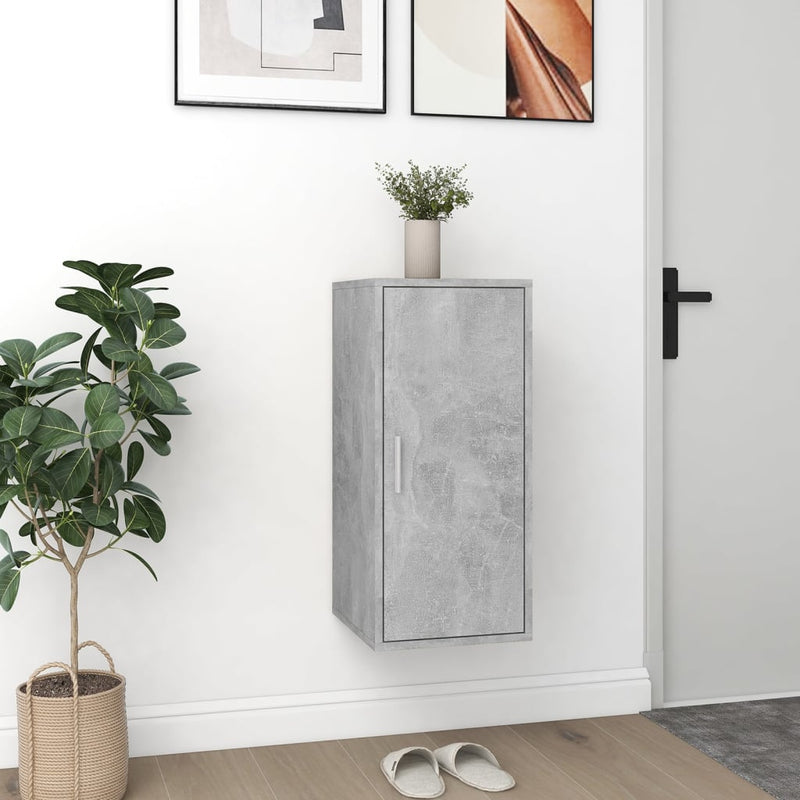 Load image into Gallery viewer, VidaXL Schoenenkast 32x35x70 cm bewerkt hout betongrijs
