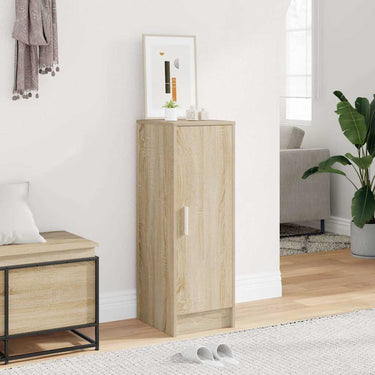 Vidaxl schoenenkast 32x35x92 cm bewerkt hout sonoma eikenkleurig