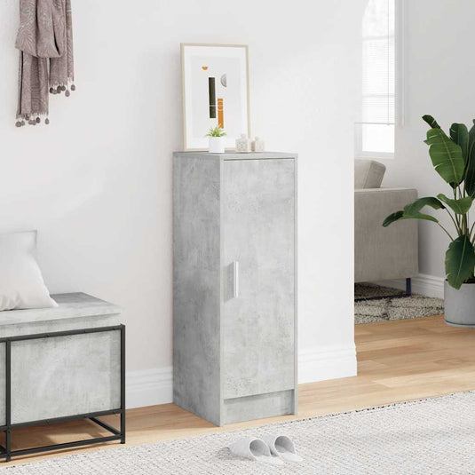 Vidaxl schoenenkast 32x35x92 cm bewerkt hout betongrijs