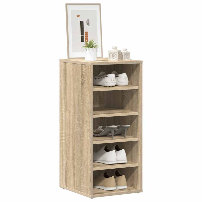 Load image into Gallery viewer, Vidaxl schoenenkasten 2 st 31,5x35x70 cm hout sonoma eikenkleur
