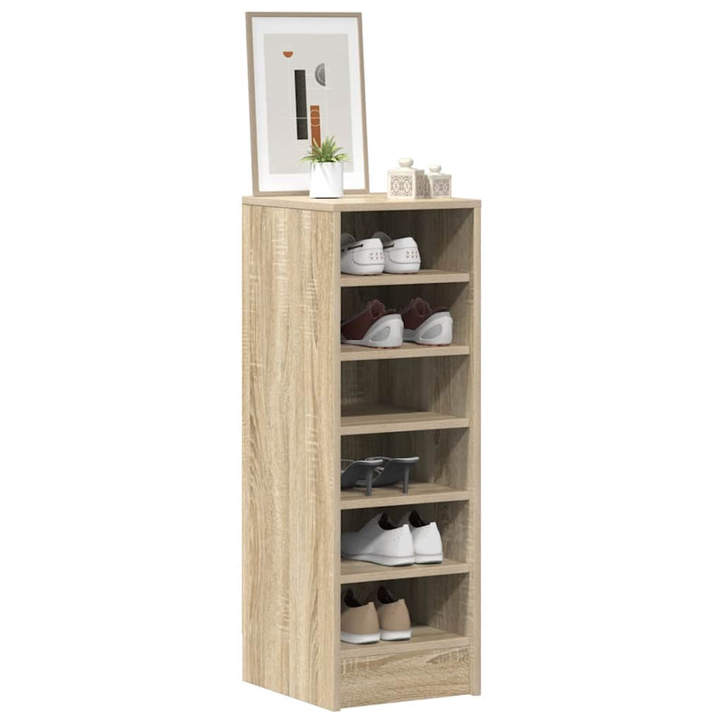 Load image into Gallery viewer, Vidaxl schoenenkast 31,5x35x90 cm bewerkt hout sonoma eikenkleurig
