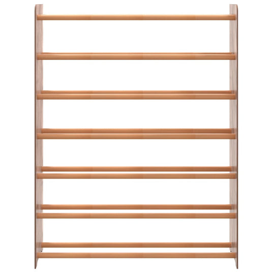 Vidaxl schoenenrek 90x24x117 cm bewerkt hout bruin