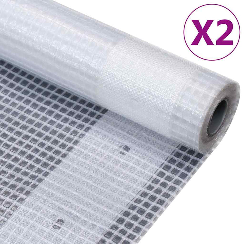 Load image into Gallery viewer, Vidaxl dekzeilen 2 st leno 260 g m² 1,5x5 m wit
