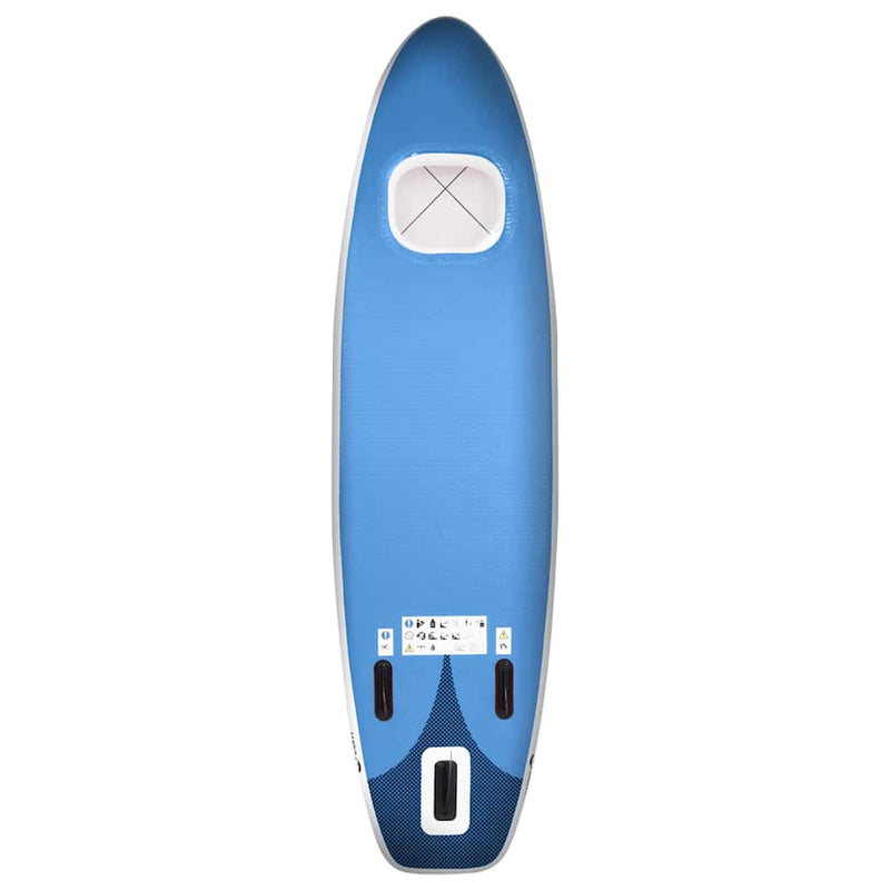 Load image into Gallery viewer, Vidaxl stand up paddleboardset opblaasbaar 300x76x10 cm zeeblauw
